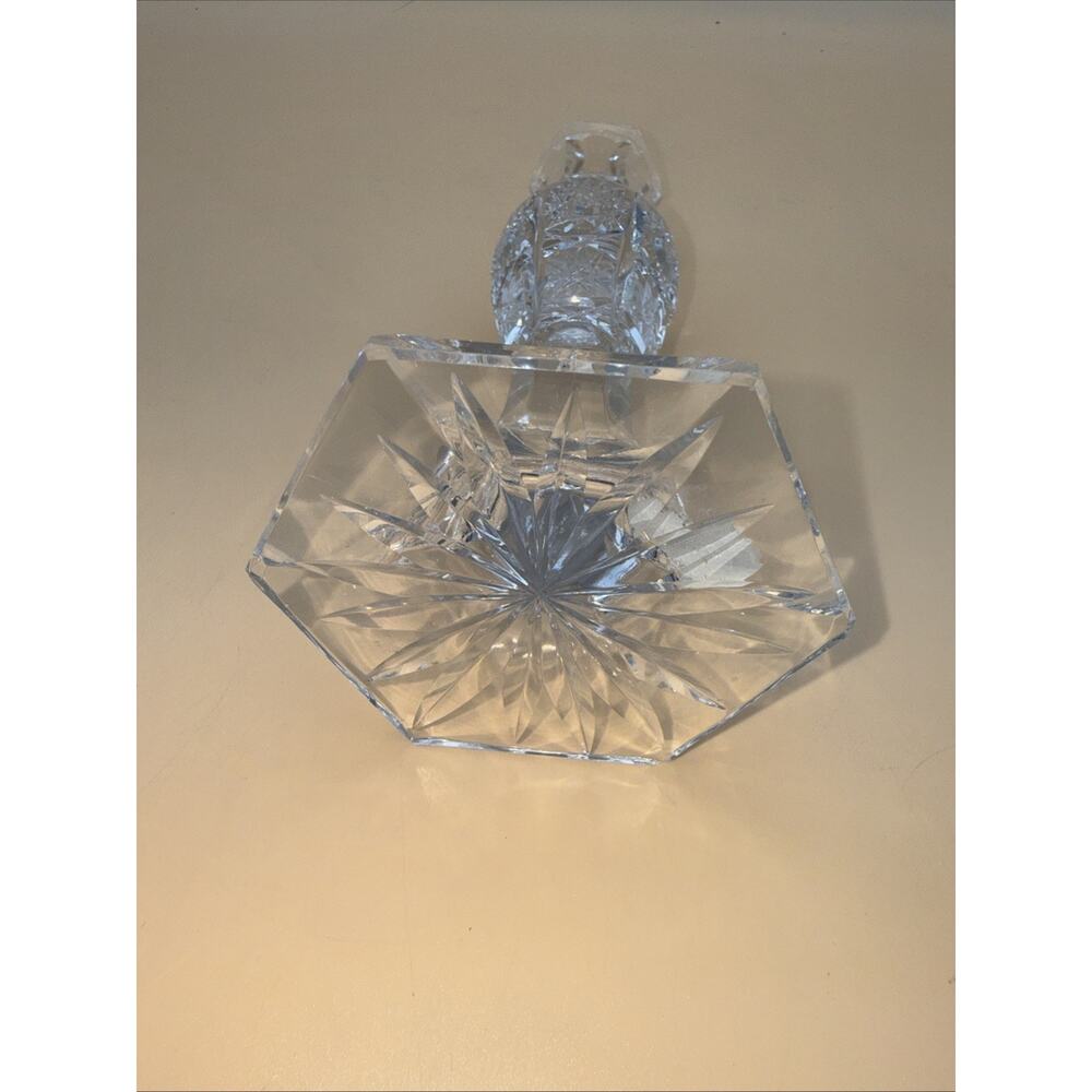 Crystal Clear Lead Crystal Candlestick Candle Holder Clear Elegant Decor 7.5” - Picture 5 of 5